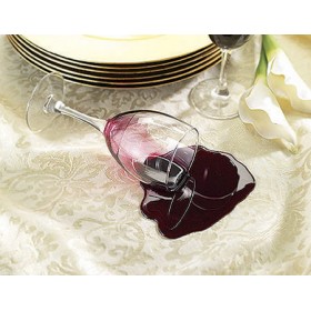 Spilled Glass - Red Wine